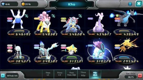 MÃ : #TTS2303 -SV1700 -V4 TOP 45 - LUGIA RAIKOU AMDLO GOODRA QUÁ NGON