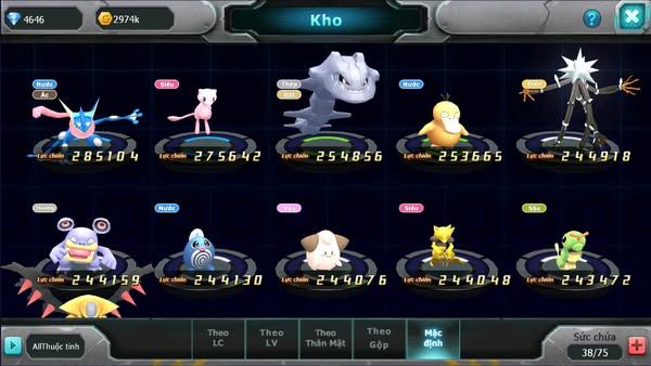 MÃ : #TTS2303 -SV1700 -V4 TOP 45 - LUGIA RAIKOU AMDLO GOODRA QUÁ NGON