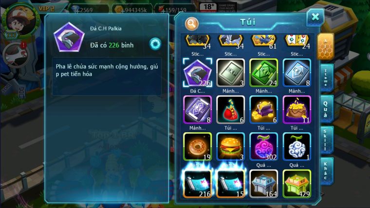 MÃ : #TTS2306 - SV1149 - V2- HOOH BÁ CHỦ  PALKIA BÁ CHỦ QVLD BÁ CHỦ  WHITE BC UNVOA QUÁ NGON