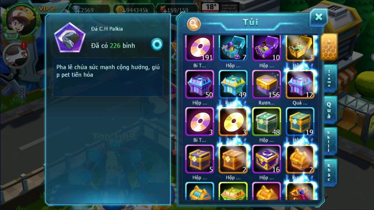MÃ : #TTS2306 - SV1149 - V2- HOOH BÁ CHỦ  PALKIA BÁ CHỦ QVLD BÁ CHỦ  WHITE BC UNVOA QUÁ NGON
