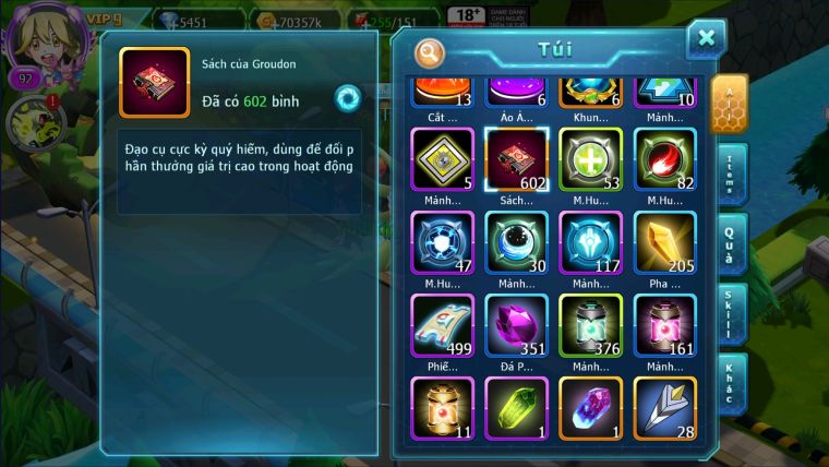 MÃ : #TTS2313 - SV 1423 - V9 600 SÁCH - UNVOA CẶP LATI BÁ CHỦ  PALKIA LUGIA DIANCIE