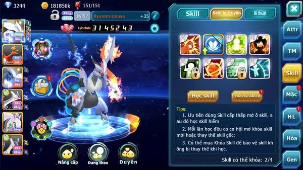 MÃ : #TTS2320 - SV1627 - UNVOA HOOH LUGIA  CẶP LATI KYOGRE QUÁ NGON