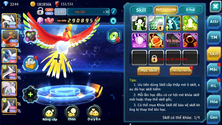 MÃ : #TTS2320 - SV1627 - UNVOA HOOH LUGIA  CẶP LATI KYOGRE QUÁ NGON