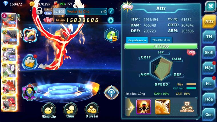 MÃ : #TTS2318 - SV 1383 - TOP22 - V12 - 160K KC - 2K5 SÁCH - 150 MẢNH YVETAL CỘNG HƯỞNG - PALKIA BÁ CHỦ QVLD BC BUILD QUÁ ĐỈNH VỀ LÊN Y ECHO