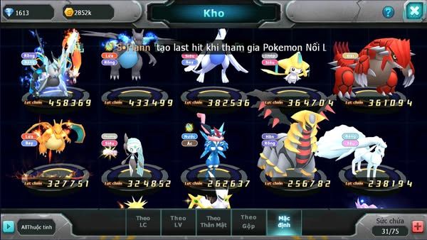MÃ : #TTS2317 - SV1671 - V7 95 SÁCH - UNVOA GROUDON CHAR LUGIA QUÁ NGON ACC BỎ LÂU AE VỀ CÀY CHAY ĐỠ PHẢI NẠP