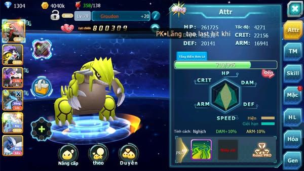 MÃ : #TTS2316 - SV 1688 -TOP32 - V8 - 240 SÁCH - GROUDON RAIKOU DRAK HOOH CÓ THẦN ĐIỆN DẠNG THÚ LÀM TEAM ĐIỆN NGON ĐÓ AE