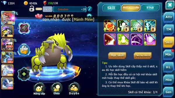 MÃ : #TTS2316 - SV 1688 -TOP32 - V8 - 240 SÁCH - GROUDON RAIKOU DRAK HOOH CÓ THẦN ĐIỆN DẠNG THÚ LÀM TEAM ĐIỆN NGON ĐÓ AE