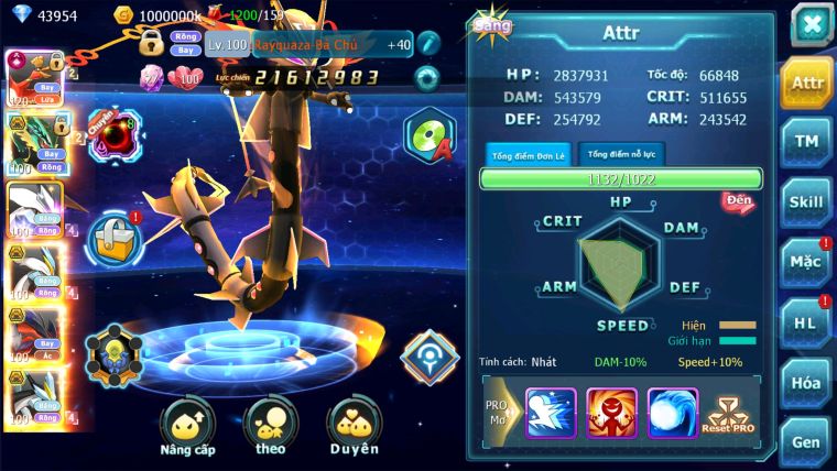 MÃ : #TTS2321 - SV948 - TOP9 ALL - DƯ 44K KC-  TEAM BAY CHỈ SỐ KHỦNG UNVOA WB BC CẶP CÁ BC CHAM CỰC TỐT