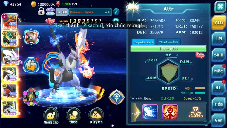 MÃ : #TTS2321 - SV948 - TOP9 ALL - DƯ 44K KC-  TEAM BAY CHỈ SỐ KHỦNG UNVOA WB BC CẶP CÁ BC CHAM CỰC TỐT