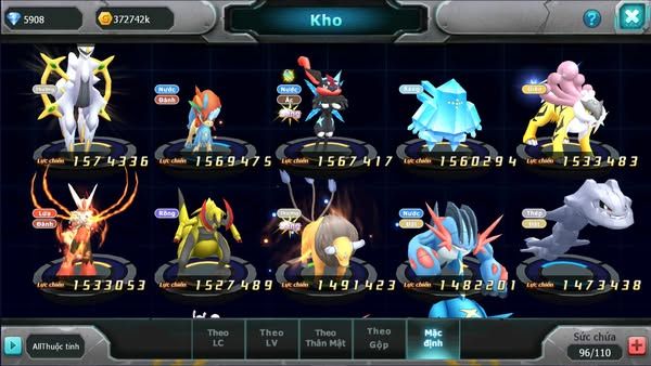 MÃ : #TTS2329 - SV1604-V5- 500 SÁCH - MEW GIÁP BÁ CHỦ UNVOA CẶP LATI BÁ CHỦ  HOOH QVLD KYOGRE QUÁ NGON