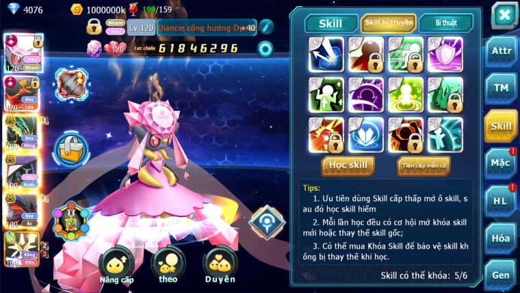 MÃ : #TTS2337 - SV50 - TOP2 - V16 - DIANCIE HOOH CỘNG HƯỞNG DYNAMAX RAY BÁ CHỦ MEGA NEC HOOPA BC QUÁ NGON DP KHỦNG