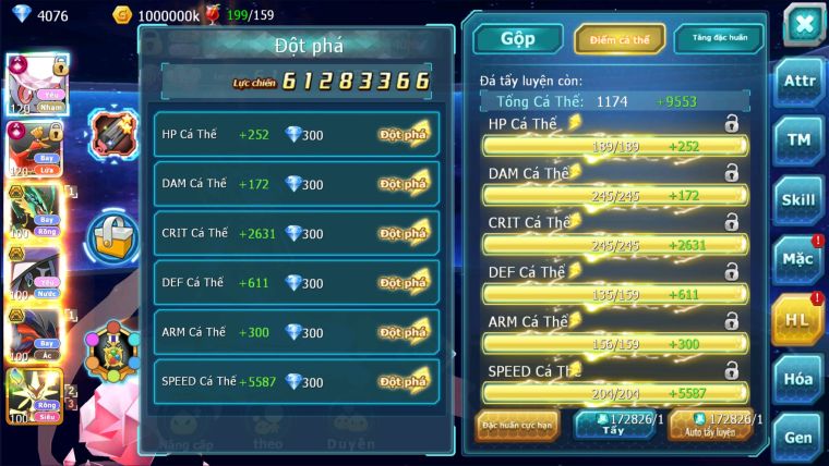 MÃ : #TTS2337 - SV50 - TOP2 - V16 - DIANCIE HOOH CỘNG HƯỞNG DYNAMAX RAY BÁ CHỦ MEGA NEC HOOPA BC QUÁ NGON DP KHỦNG