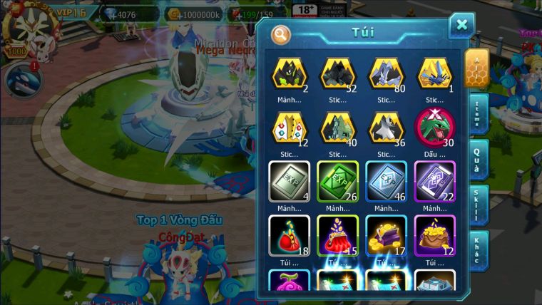MÃ : #TTS2337 - SV50 - TOP2 - V16 - DIANCIE HOOH CỘNG HƯỞNG DYNAMAX RAY BÁ CHỦ MEGA NEC HOOPA BC QUÁ NGON DP KHỦNG