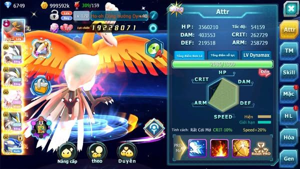 MÃ : #TTS2336 - SV 1243 - TOP37 - V15 - HOOH CH DYNAMAX UNVOA BÁ CHỦ ( 10TR ATM ) - WB BÁ CHỦ  DIANCIE BC NHIỀU PET HT
