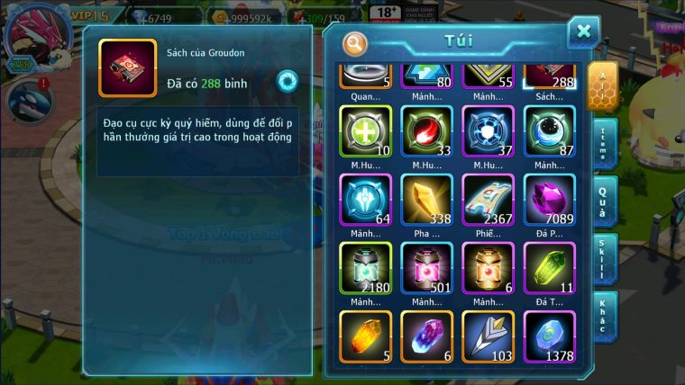 MÃ : #TTS2336 - SV 1243 - TOP37 - V15 - HOOH CH DYNAMAX UNVOA BÁ CHỦ ( 10TR ATM ) - WB BÁ CHỦ  DIANCIE BC NHIỀU PET HT