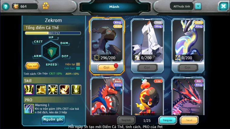 MÃ : #TTS2343 - SV1609 -  V1 - 744 SÁCH - HOOH BÁ CHỦ QVLD BÁ CHỦ ZEVIL GROUDON