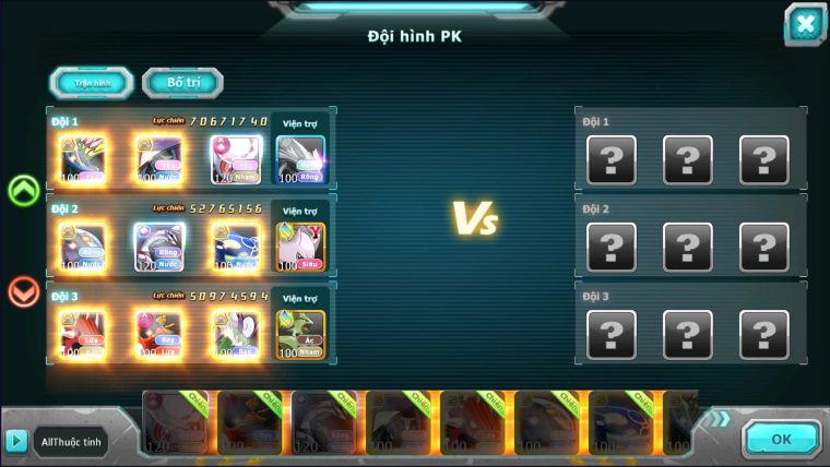 MÃ : #TTS2342- SV 901 - TOP4-5 - DIANCIE CỘNG HƯỞNG DYNAMAX PALKIA CỘNG HƯỞNG HOOH DYNAMX 3 TEAM QUÁ ĐẸP