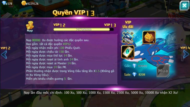 MÃ : #TTS2338 - SV1616 -V12 HOOH DYNAMX  QVLD BÁ CHỦ THẦN GIÓ BC GROUDON CẶP LATI BC UNVOA QUÁ NGON