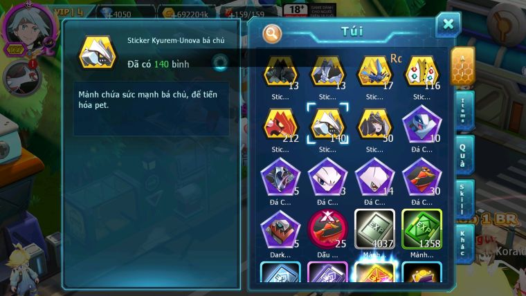 MÃ : #TTS2352 - SV 1530 - V14 - HOOH DYNAMXA YVETAL BÁ CHỦ THÀN GIÓ BC UNVOA WB BC 2 TEAM CỰC NÉT