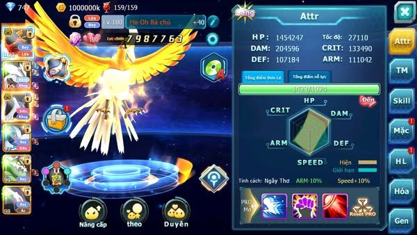 MÃ : #TTS2351 - SV 1318 - HOOH BÁ CHỦ UNVOA CẶP LATI BÁ CHỦ LUGIA THẦN GIÓ DRAK HOOH
