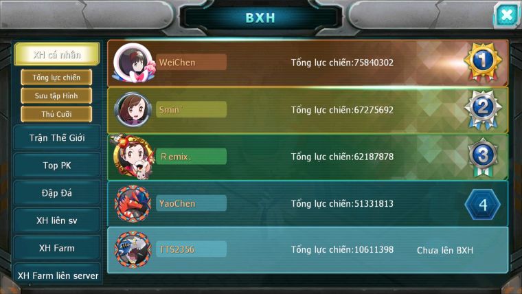MÃ : #TTS2356 - SV1631 - V12 - TEAM BAY BÁ CHỦ QVBC GẦN LÊN BC UNVOA QUÁ NGON