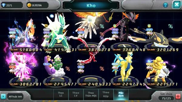 MÃ : #TTS2362 - SV1341 - V6 - UNVOA DIALGA BÁ CHỦ HOOH RAYQUAZA DRAK HOOH THẦN GIÓ YVETAL