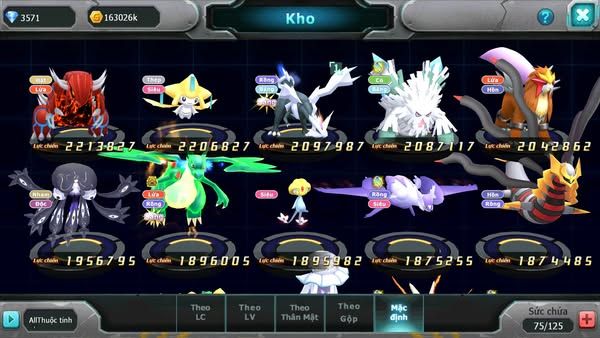 MÃ : #TTS2362 - SV1341 - V6 - UNVOA DIALGA BÁ CHỦ HOOH RAYQUAZA DRAK HOOH THẦN GIÓ YVETAL