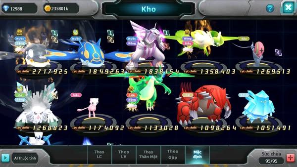 MÃ : #TTS2364 - SV1646 - V1 - 12K KC - QUÁI VẬT BIỂN CẢ BÁ CHỦ KYOGRE PAL LATI BC