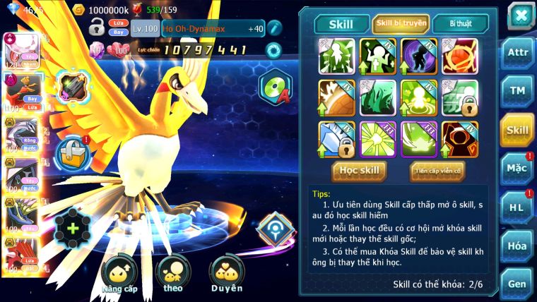 MÃ : #TTS2369 - SV 1162 - TOP32 - DIANCIE ECHO DYAMAX - HOOH DYNAMAX 3 TEAM YÊU LỬA NƯỚC