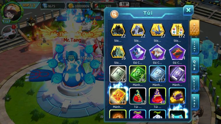 MÃ : #TTS2369 - SV 1162 - TOP32 - DIANCIE ECHO DYAMAX - HOOH DYNAMAX 3 TEAM YÊU LỬA NƯỚC