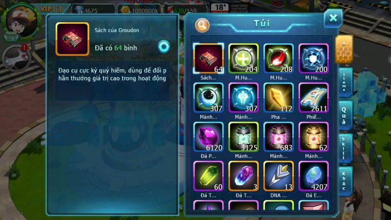 MÃ : #TTS2369 - SV 1162 - TOP32 - DIANCIE ECHO DYAMAX - HOOH DYNAMAX 3 TEAM YÊU LỬA NƯỚC