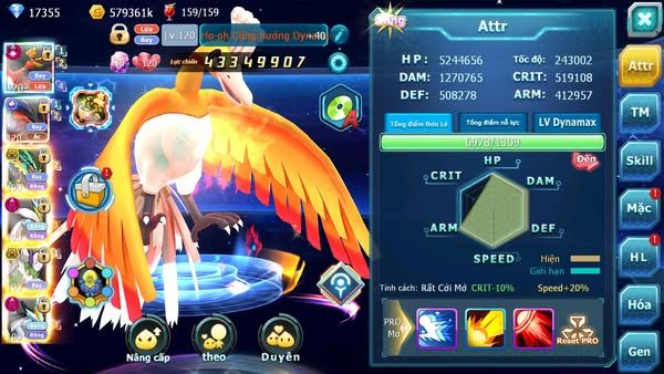 MÃ : #TTS2372 - SV 1231 - TOP6-7 - V12 - HOOH CH DYNAMAX LC SIÊU KHỦNG YVETAL CỘNG HƯỞNG RAYQUAZA BC  WB DYNAMAX QUÁ NGON