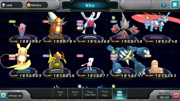 MÃ : #TTS2371 - SV 1468 - V12- RAIKOU CỘNG HƯỞNG TAPU KOKOO BÁ CHỦ NHIỀU PET HT CHO AE TEST