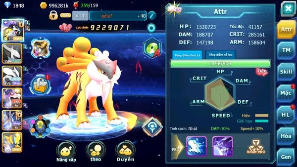 MÃ : #TTS2371 - SV 1468 - V12- RAIKOU CỘNG HƯỞNG TAPU KOKOO BÁ CHỦ NHIỀU PET HT CHO AE TEST
