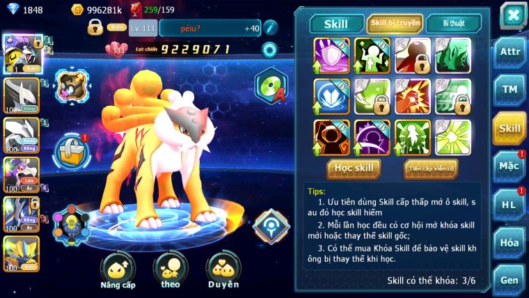 MÃ : #TTS2371 - SV 1468 - V12- RAIKOU CỘNG HƯỞNG TAPU KOKOO BÁ CHỦ NHIỀU PET HT CHO AE TEST