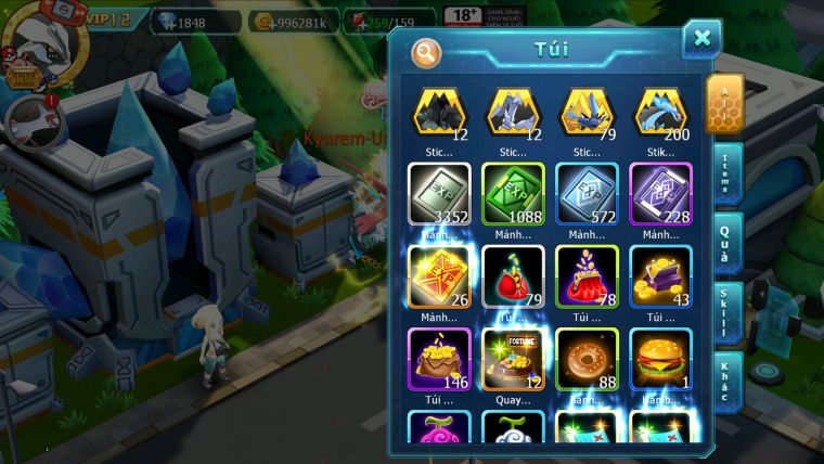 MÃ : #TTS2371 - SV 1468 - V12- RAIKOU CỘNG HƯỞNG TAPU KOKOO BÁ CHỦ NHIỀU PET HT CHO AE TEST