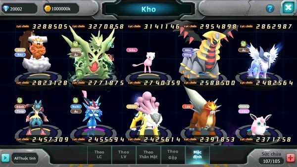 MÃ : #TTS2378 - SV1304 - V9 - 20K KC - TEAM BAY ECHO DYNAMAX MEW GIÁP + CẶP LATI BC  QVBC BC