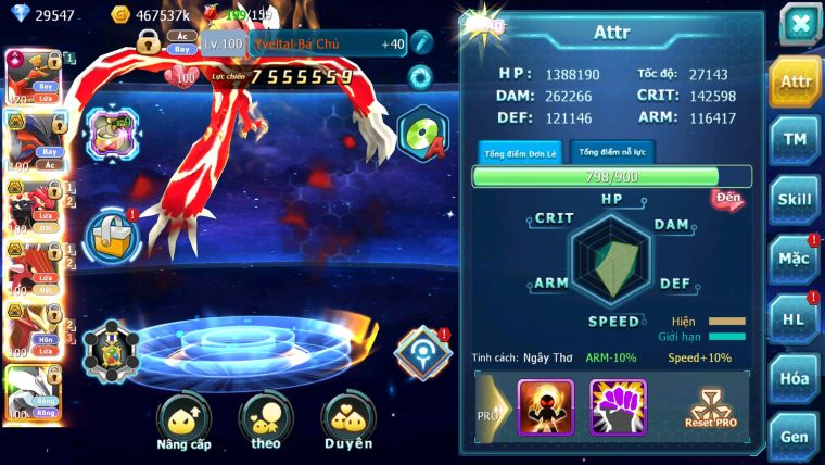 MÃ : #TTS2384 - SV 1526 - TOP30 - V11 -29K5 KC - HOOH CH DYNAMAX YVETAL BC  CẶP GROUDON BC SƯ TỬ BÁ CHỦ UNVOA CẶP LATI BC