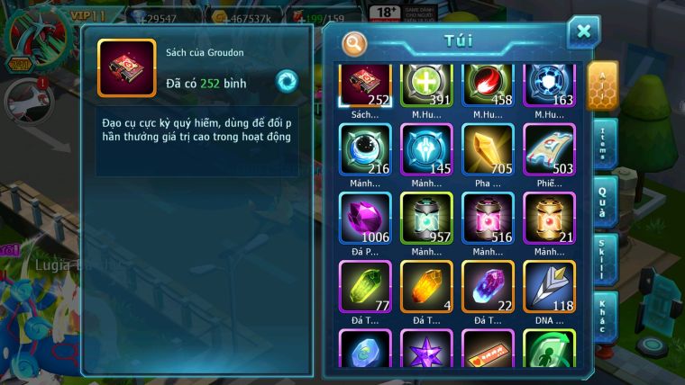 MÃ : #TTS2384 - SV 1526 - TOP30 - V11 -29K5 KC - HOOH CH DYNAMAX YVETAL BC  CẶP GROUDON BC SƯ TỬ BÁ CHỦ UNVOA CẶP LATI BC