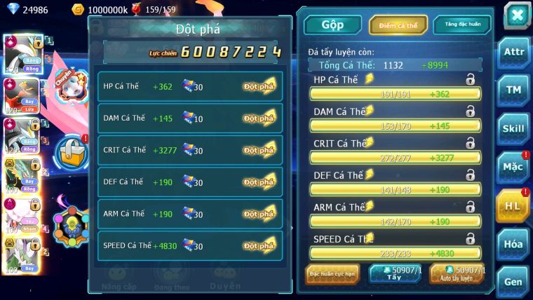 MÃ : #TTS2411 - SV 646 - TOP 4 ALL - WHITE BLACK CH DYNAMAX LC SIÊU KHỦNG HOOH ECHO RAY BC DIANCIE DYNAMAX 3 TEAM CỰC NGON