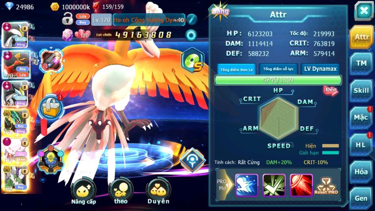 MÃ : #TTS2411 - SV 646 - TOP 4 ALL - WHITE BLACK CH DYNAMAX LC SIÊU KHỦNG HOOH ECHO RAY BC DIANCIE DYNAMAX 3 TEAM CỰC NGON
