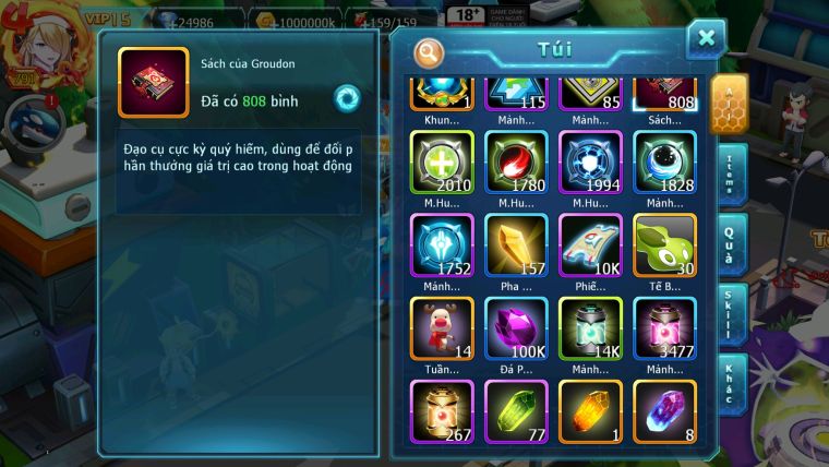 MÃ : #TTS2411 - SV 646 - TOP 4 ALL - WHITE BLACK CH DYNAMAX LC SIÊU KHỦNG HOOH ECHO RAY BC DIANCIE DYNAMAX 3 TEAM CỰC NGON