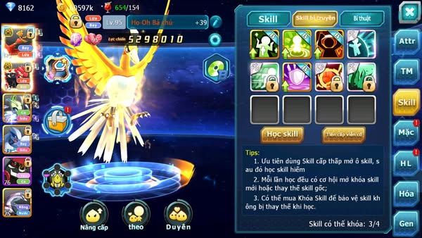 MÃ : #TTS2418 - SV1616 - HOOH BÁ CHỦ GROUDON BÁ CHỦ  CELEBI LUGIA