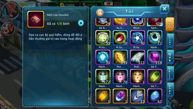 MÃ : #TTS2415 - SV1693 - TOP 30 - V7 - BTAA BÁ CHỦ ZORROA DRAK HOOH RAIKOU