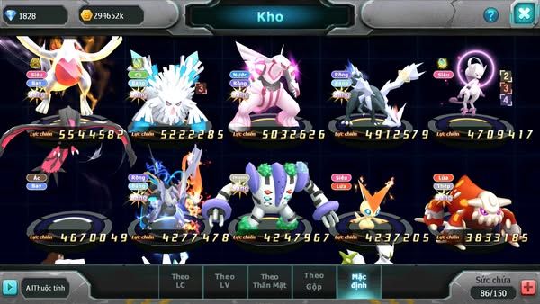 MÃ : #TTS2423 - SV 1178 - TOP21 - V15- HOOH WB CỘNG HƯỞNG DYNAMAX THẦN ĐIỆN DYNAMAX PR DIALGA BC