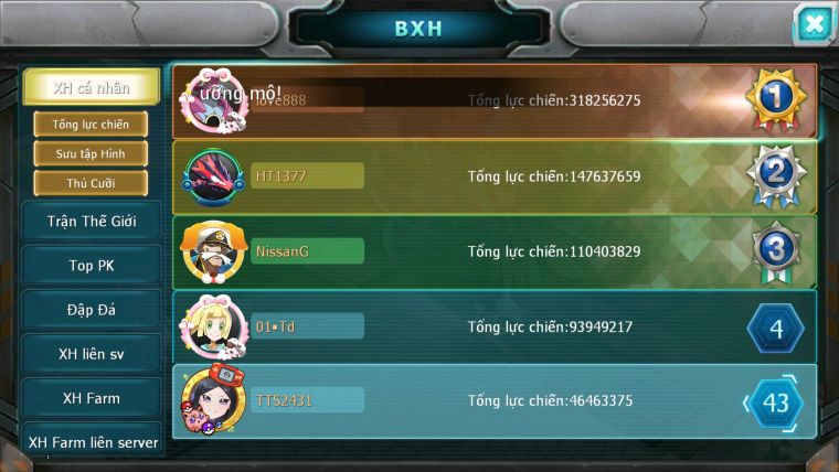 MÃ : #TTS2431 - SV1374 - V14 - TOP43 - HOOH CH DYNAMAX LC KHỦNG VUA KIẾM BÁ CHỦ TEAM QUÁ NGON