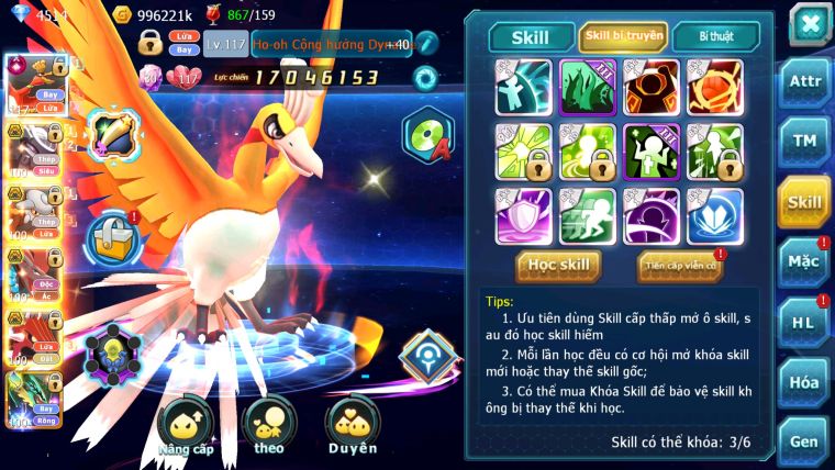 MÃ : #TTS2435 - SV980 - HOOH CH DYNAMAX LC KHỦNG - TEAM LỬA BC MEW GIÁP BC CẶP LATI BC BTAA BC LUGIA BC