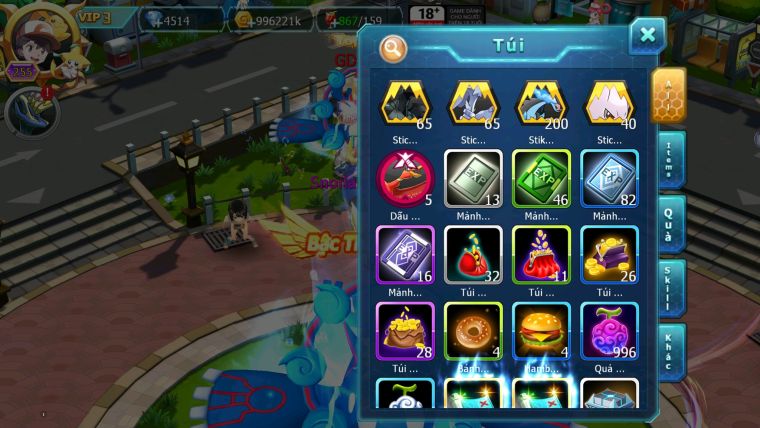 MÃ : #TTS2435 - SV980 - HOOH CH DYNAMAX LC KHỦNG - TEAM LỬA BC MEW GIÁP BC CẶP LATI BC BTAA BC LUGIA BC