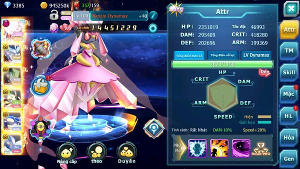 MÃ : #TTS2434 - SV1311 - TEAM NHAM DYNAMAX MEW GIÁP BC CELEBI BC  CẶP CÁ BC