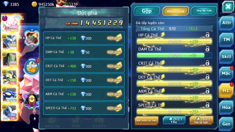 MÃ : #TTS2434 - SV1311 - TEAM NHAM DYNAMAX MEW GIÁP BC CELEBI BC  CẶP CÁ BC